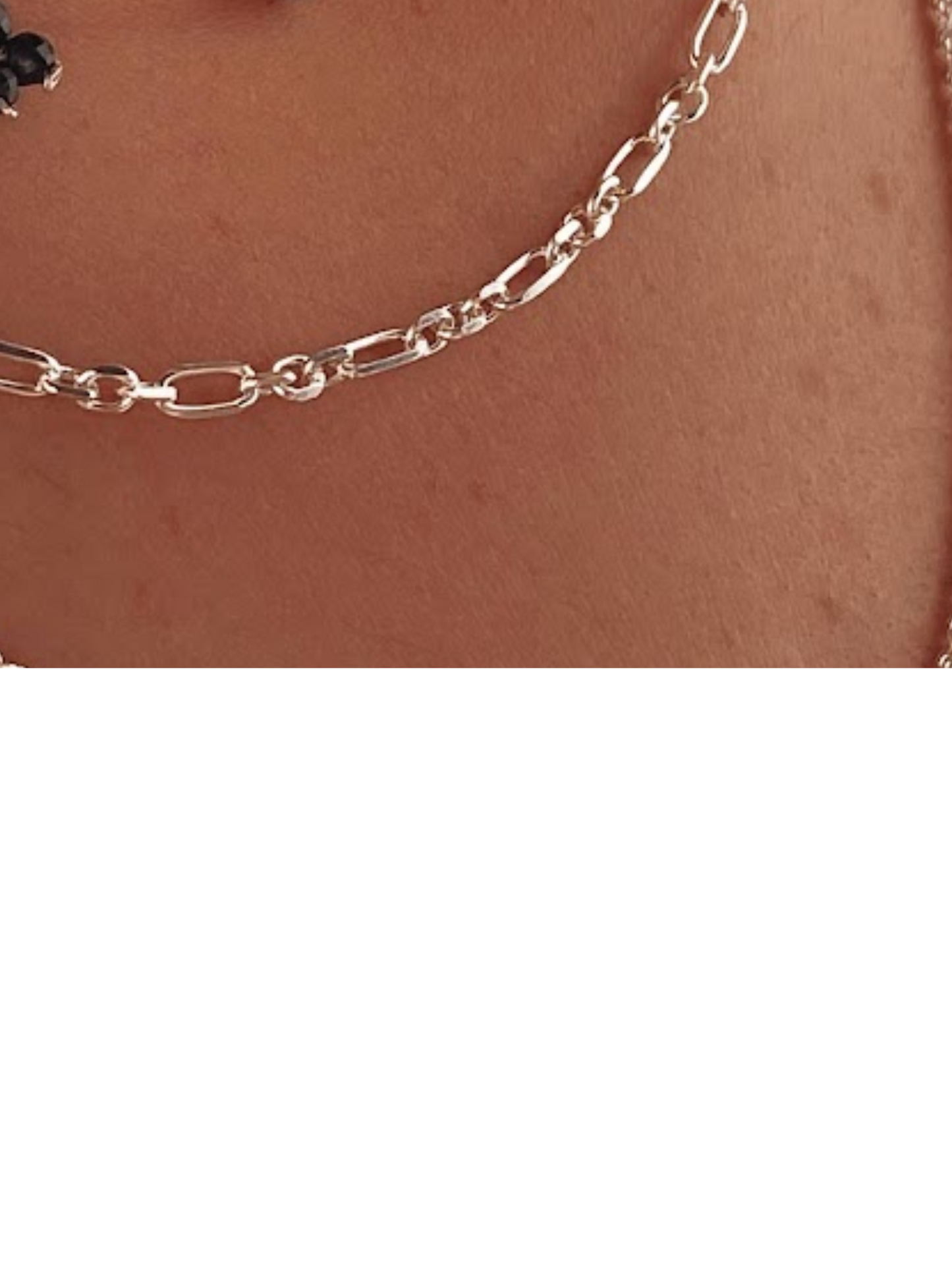 סט שרשראות כסף 925 שילוב אקווה מרין ואוניקס